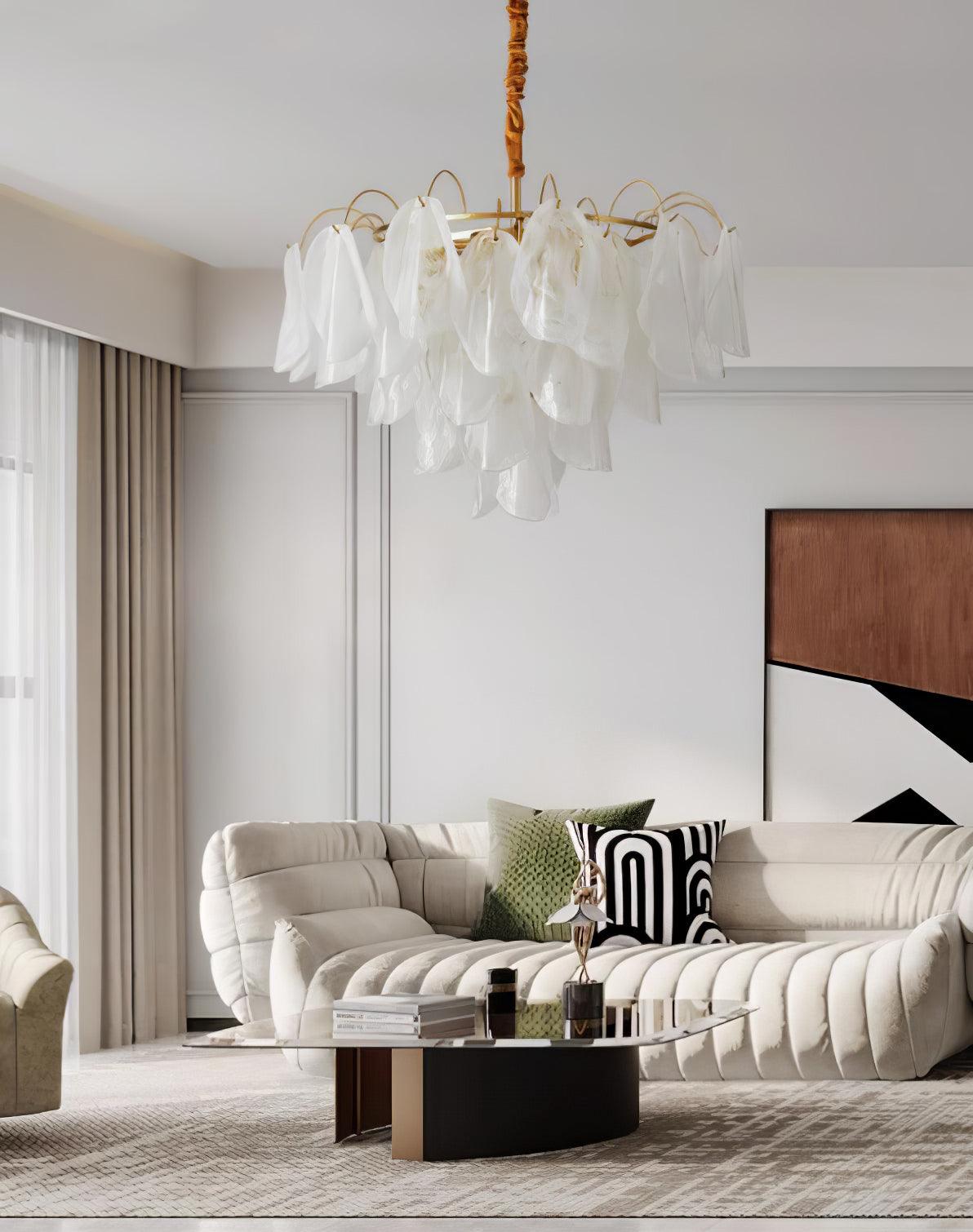 Multi Tier Cloud Glass Pendant Light