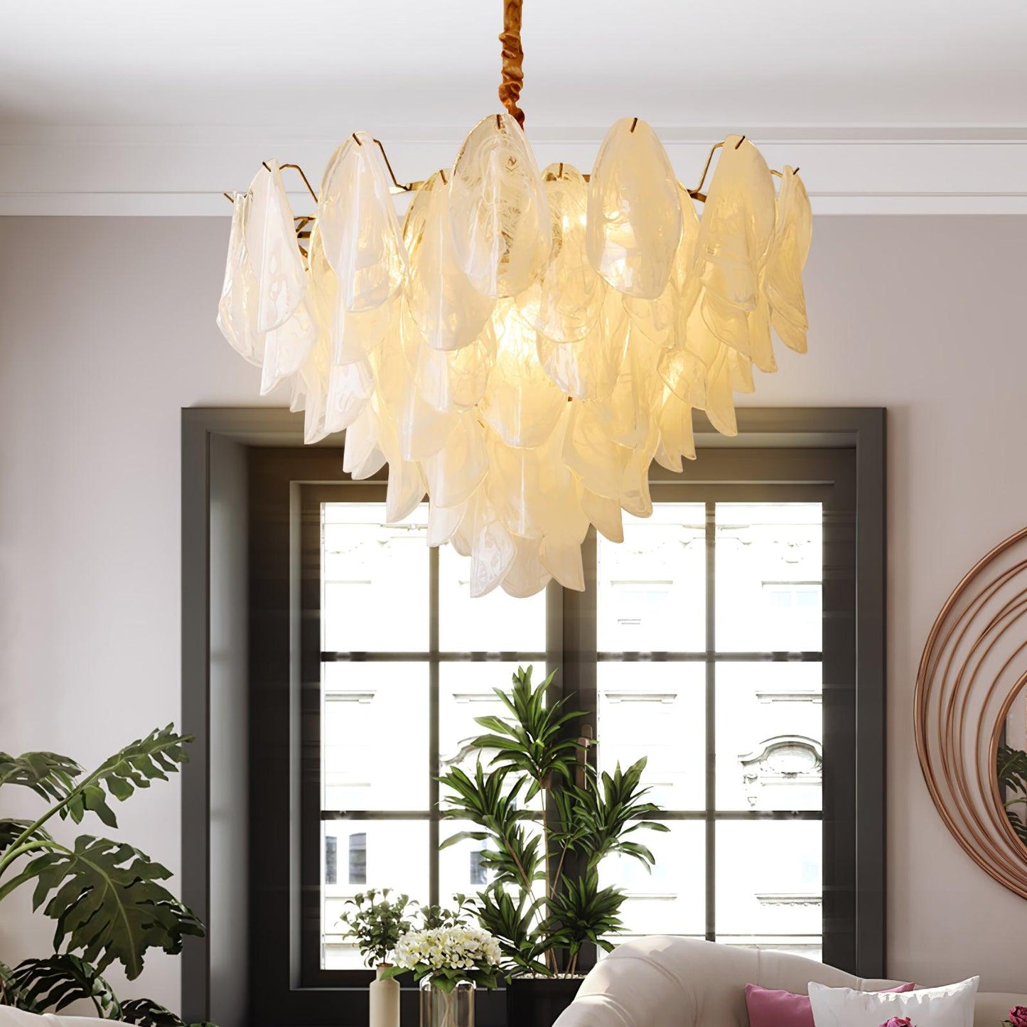 Multi Tier Cloud Glass Pendant Light