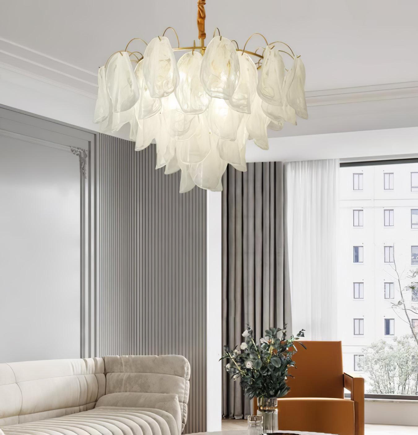 Multi Tier Cloud Glass Pendant Light