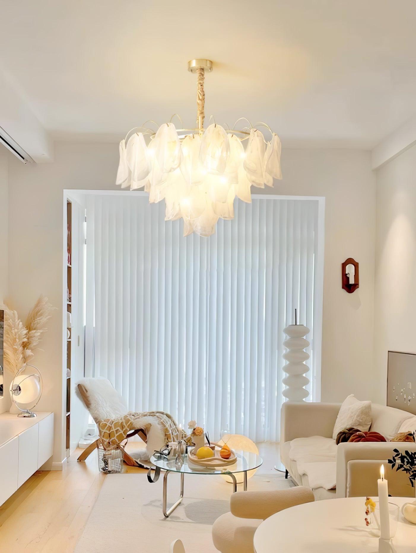 Multi Tier Cloud Glass Pendant Light