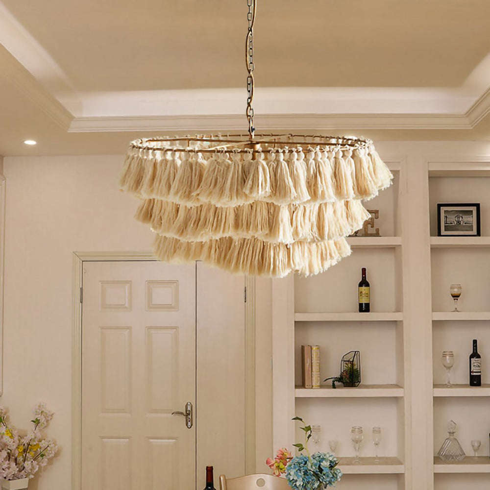 Multicolor Tassel Chandeliers