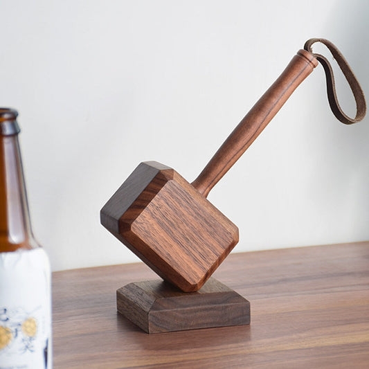 Wooden Hammer Bottle Opener