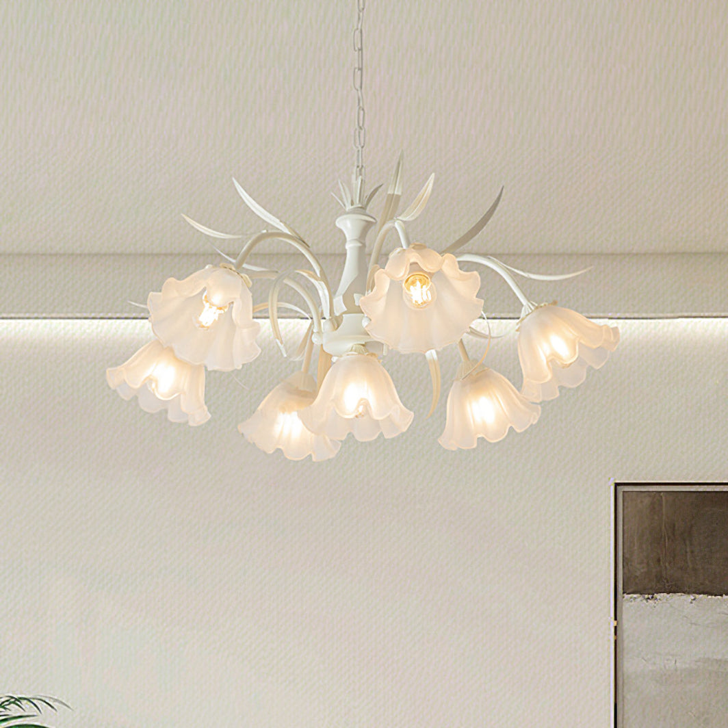 Murano Cream Chandelier