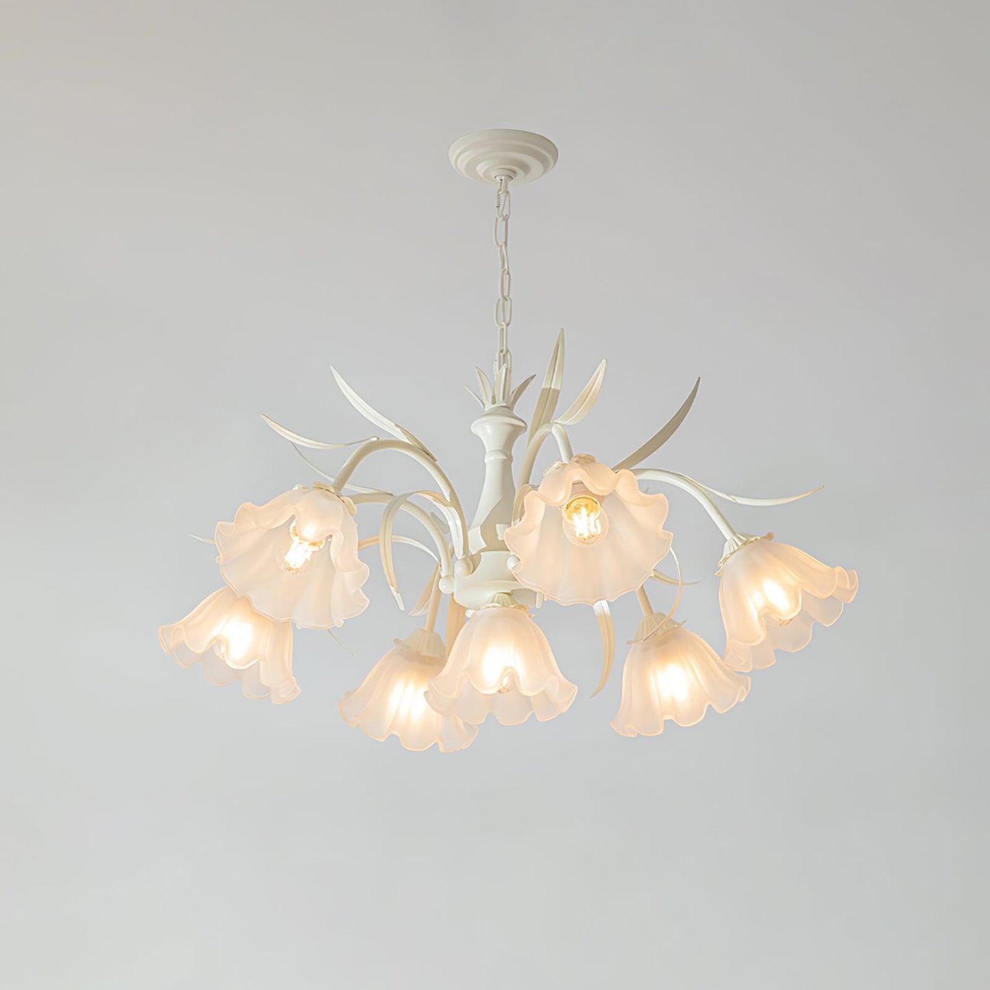 Murano Cream Chandelier