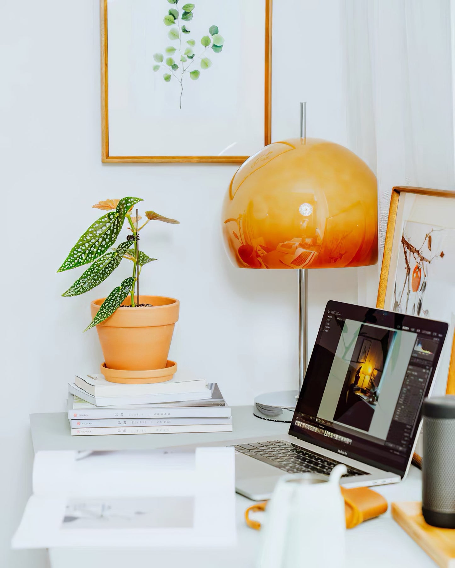 Mushroom Brown Table Lamp