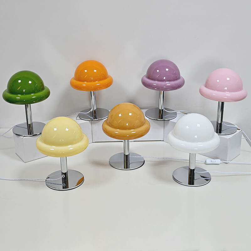 Mushroom Glass Table Lamp