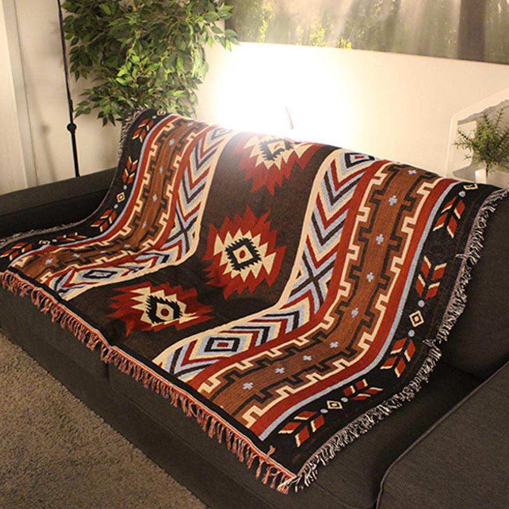 National Style Geometry Throw Blanket - Nordic Side - 