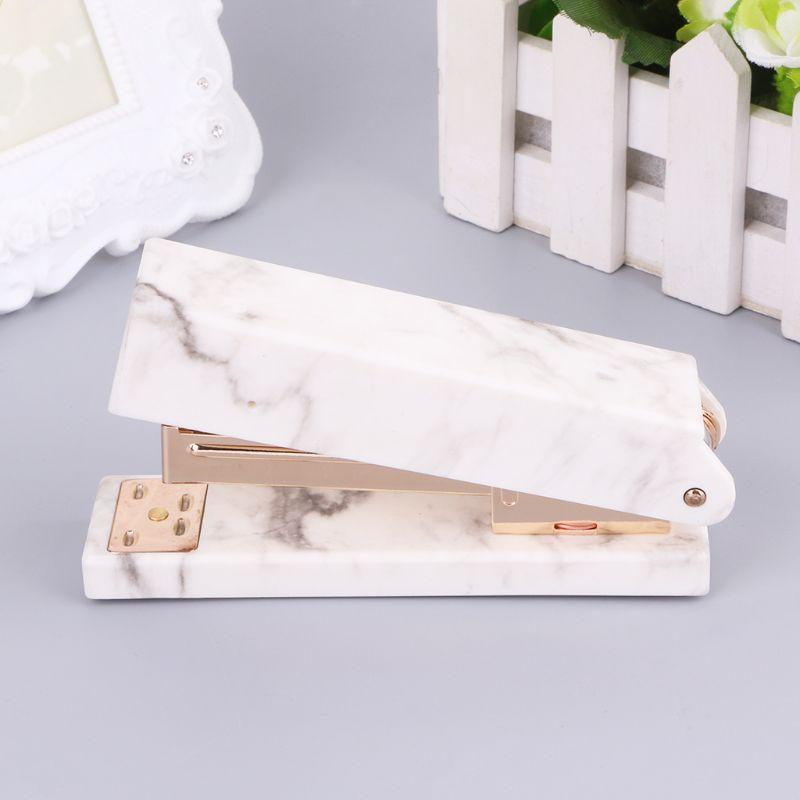 Marble Rose Gold Stapler - Nordic Side - not-hanger