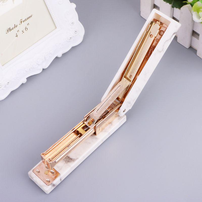 Marble Rose Gold Stapler - Nordic Side - not-hanger