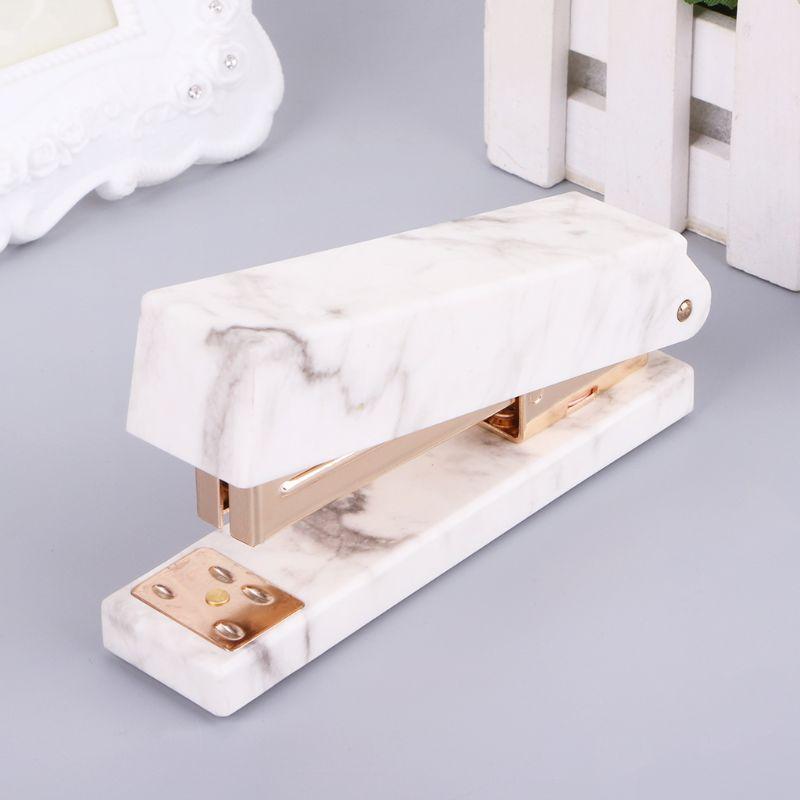 Marble Rose Gold Stapler - Nordic Side - not-hanger