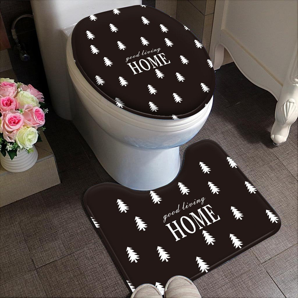 Two Pieces Toilet Seat Cover Set - Nordic Side - 