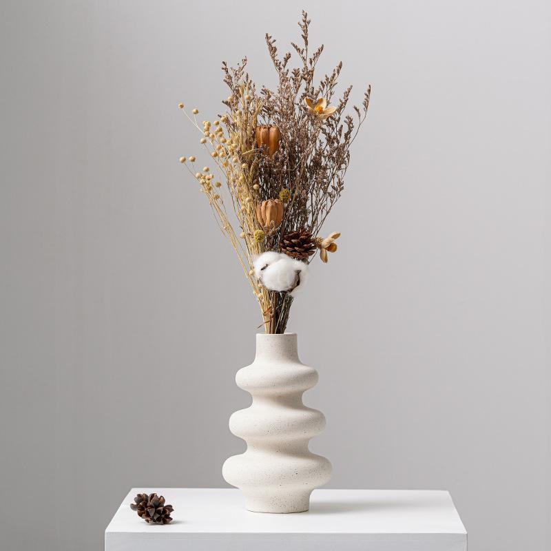 Bisque Ceramic Flower Vase