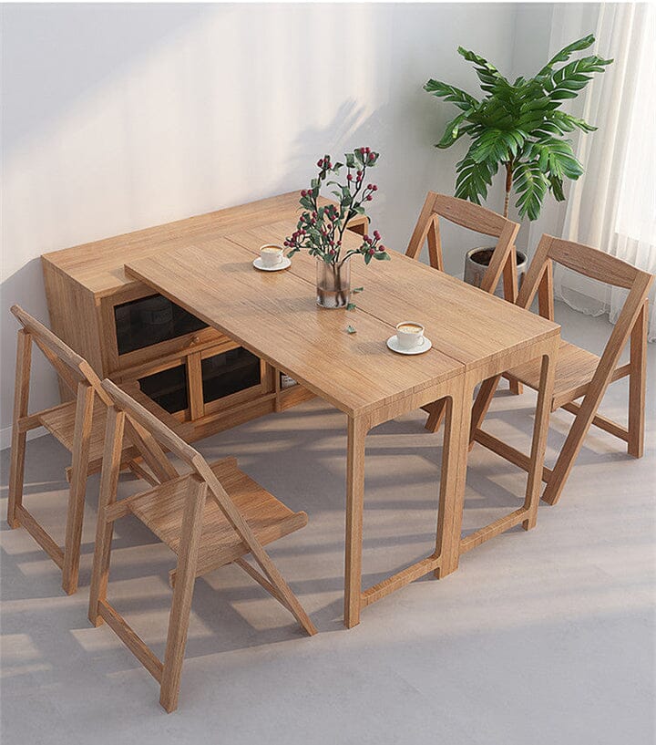 Marcella Dining Table with Hidden Cabinet