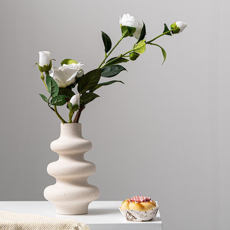 Bisque Ceramic Flower Vase