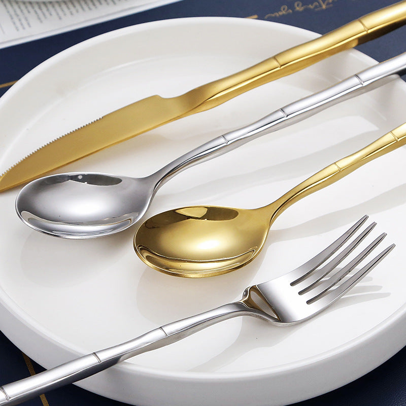 Metal Bamboo Cutlery Set