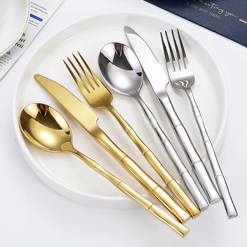 Metal Bamboo Cutlery Set