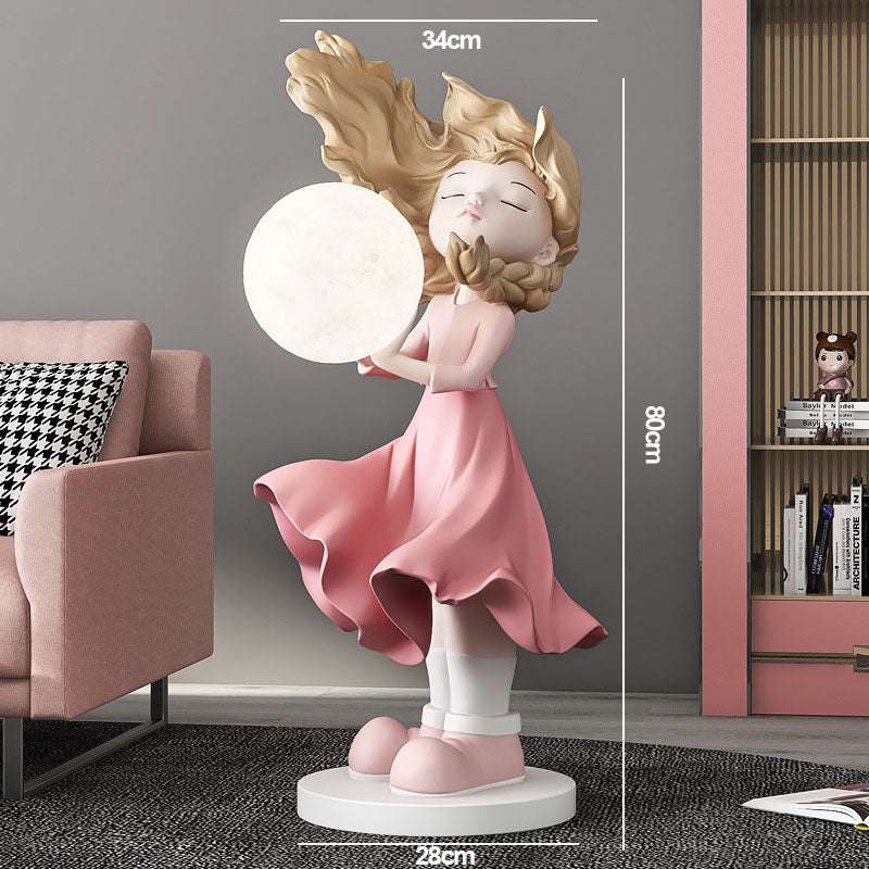 Moon Girl Decorative Home Accent