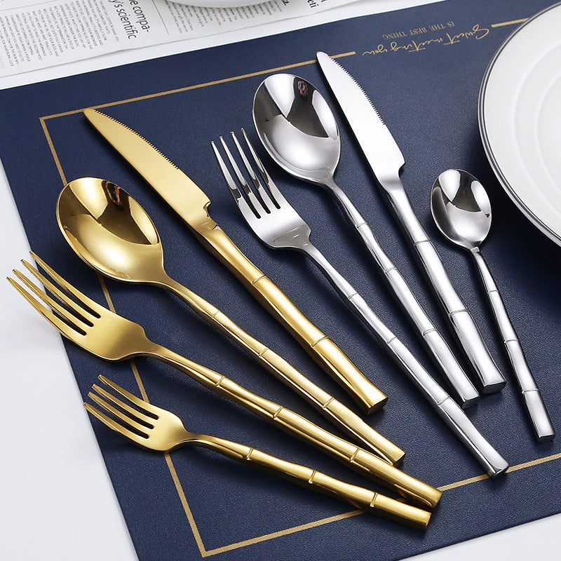 Metal Bamboo Cutlery Set