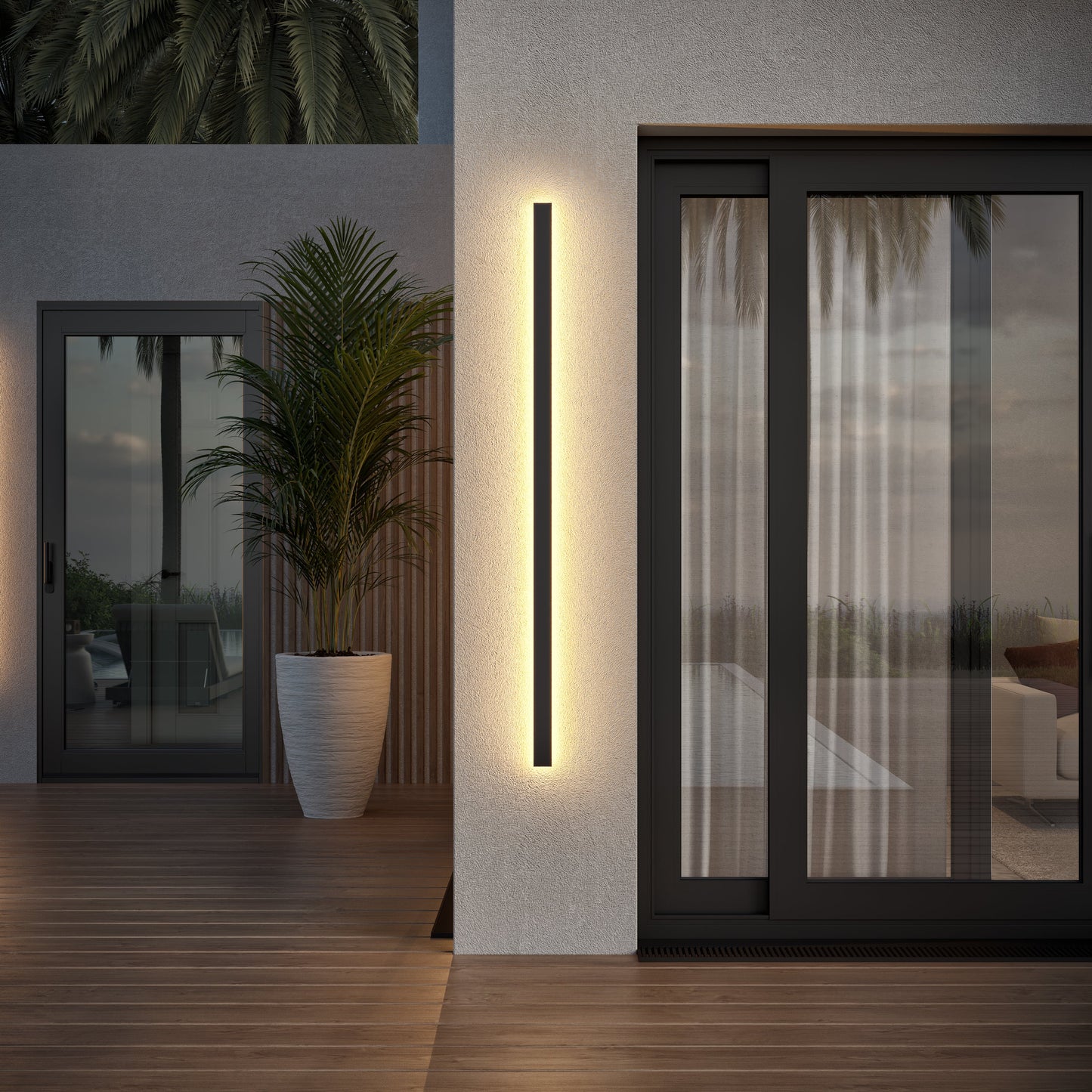 Svelte Outdoor Linear Wall Light