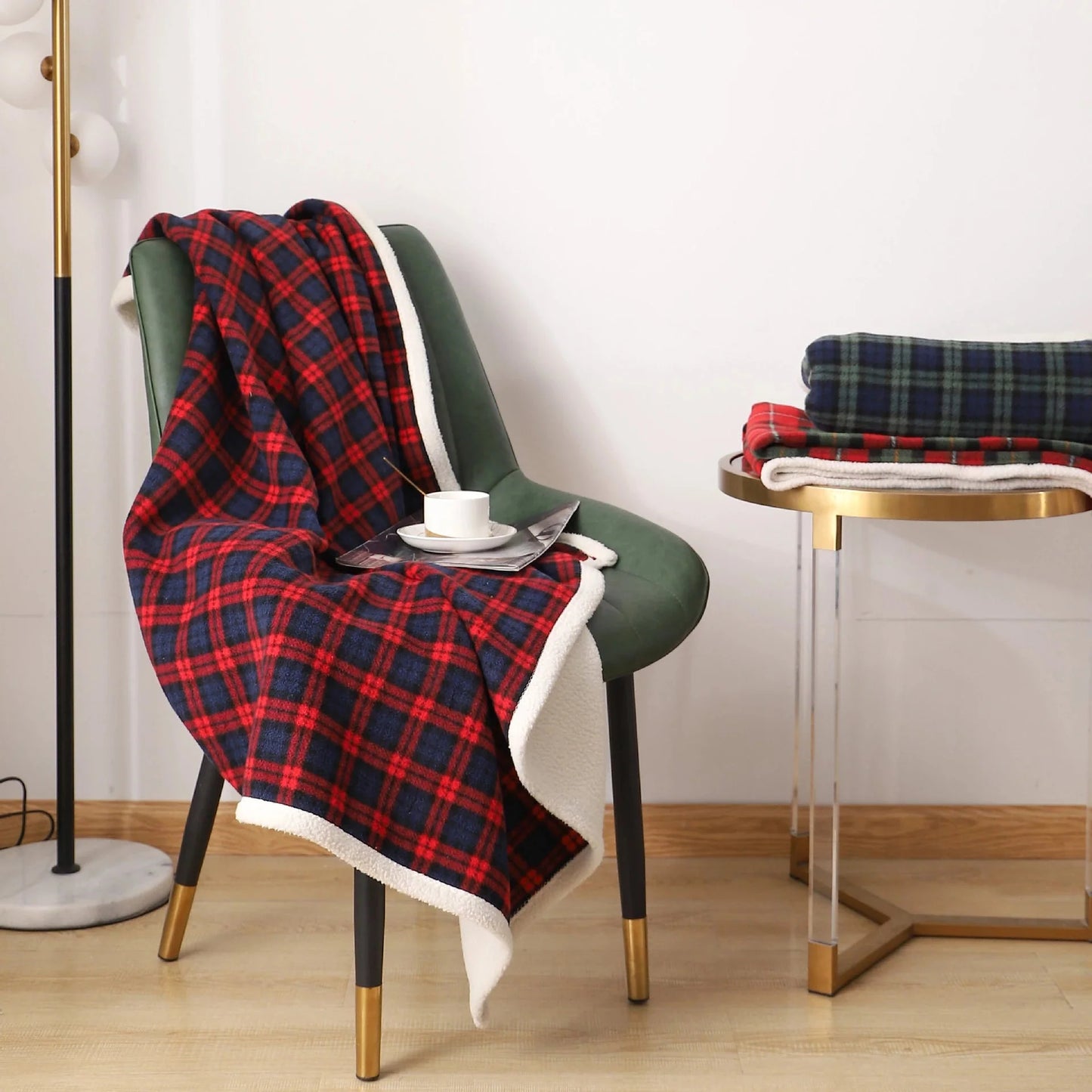 Holiday Plaid Blanket Throw