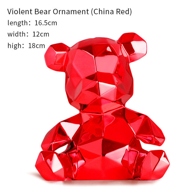 Violent Bear Decorative Figurine