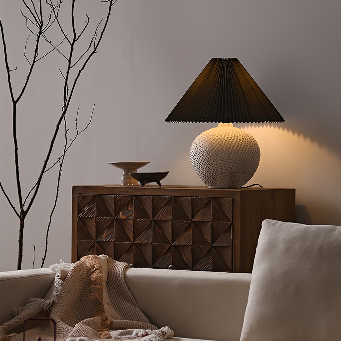 Textured Ceramic Table Light