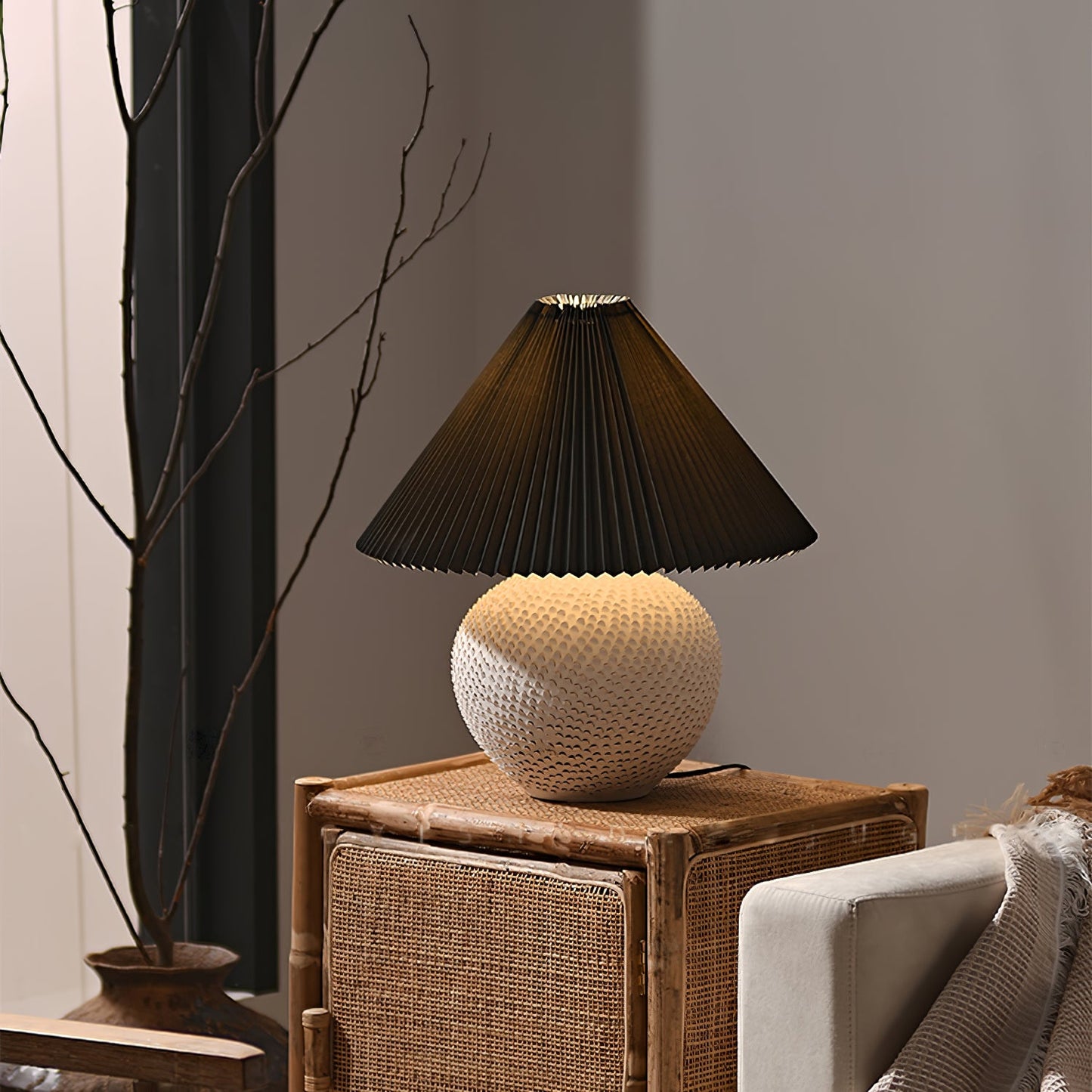 Textured Ceramic Table Light