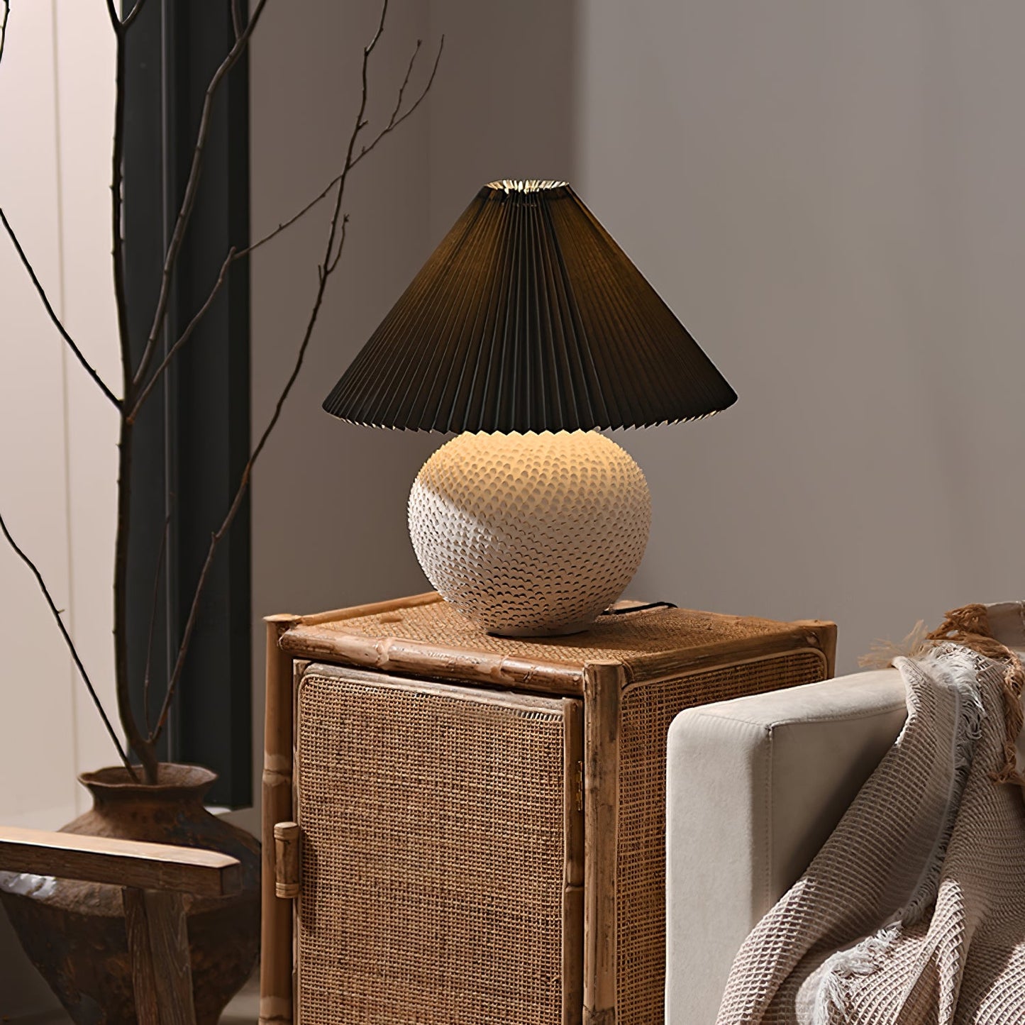 Textured Ceramic Table Light