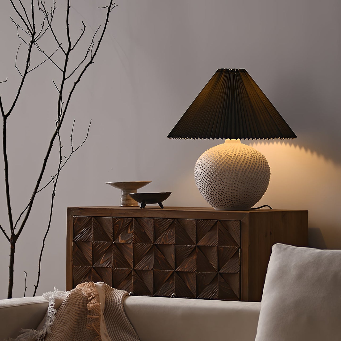 Textured Ceramic Table Light