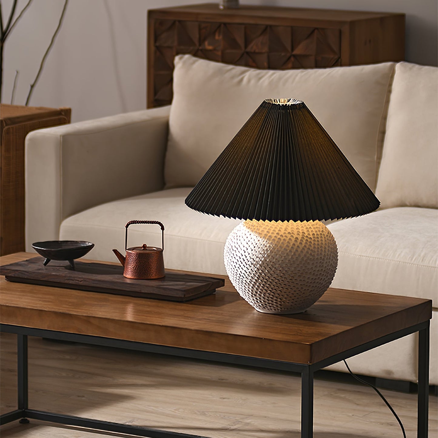 Textured Ceramic Table Light