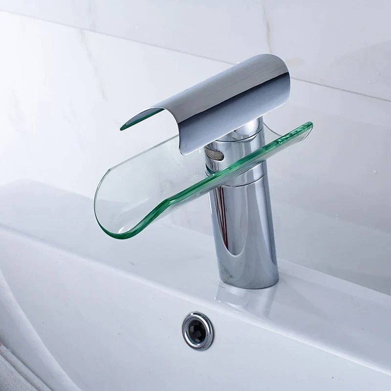 Modern Glass Waterfall Faucet