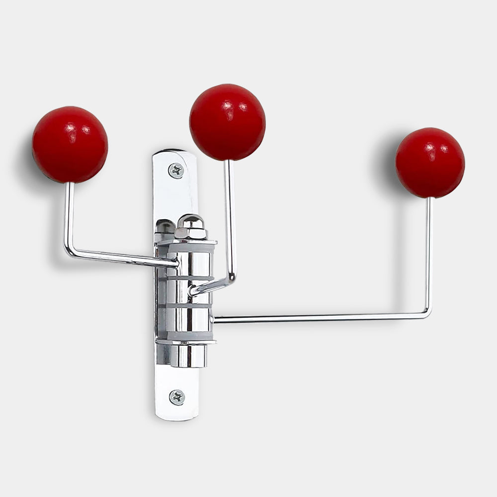 Triple ball wall hooks