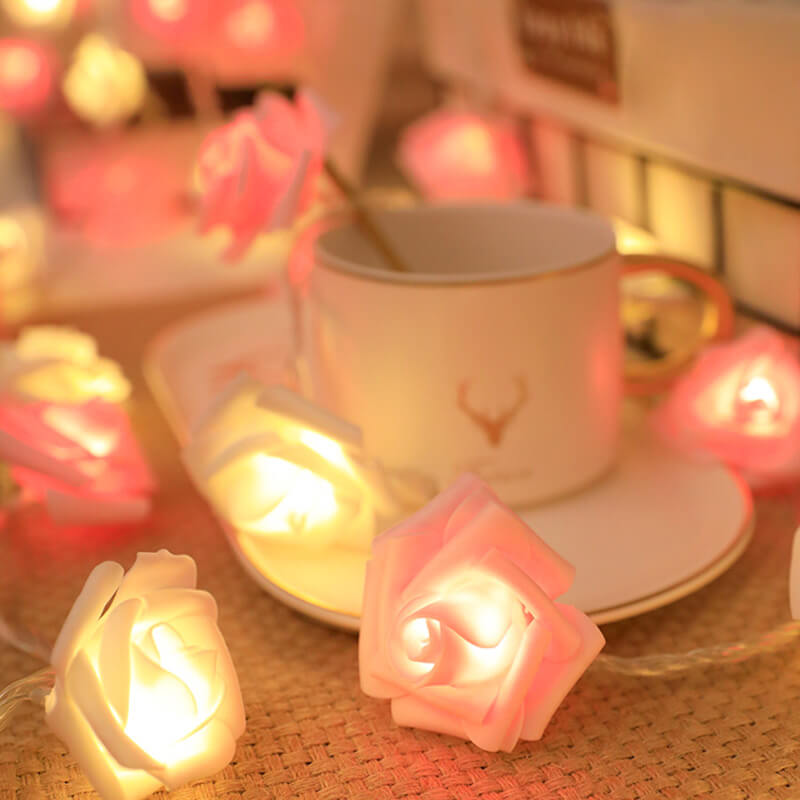 Led Rose String Light Decor