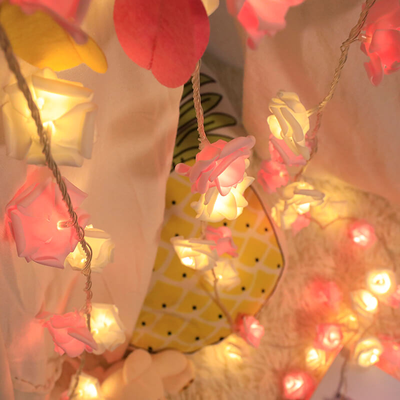 Led Rose String Light Decor