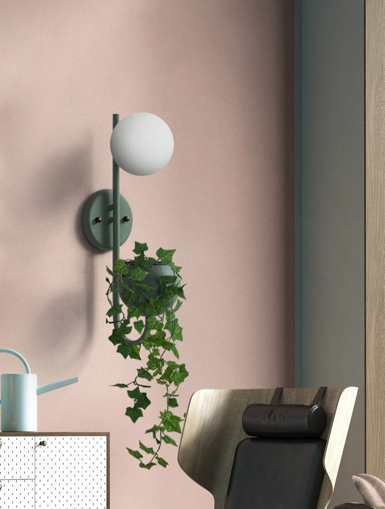 Modern Planter Wall Sconce