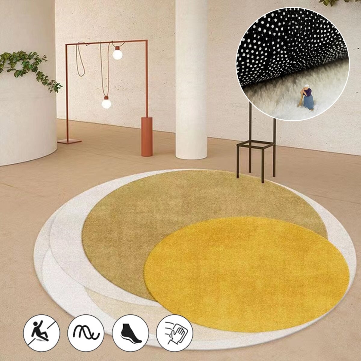 Modern Round Carpets Area Rug