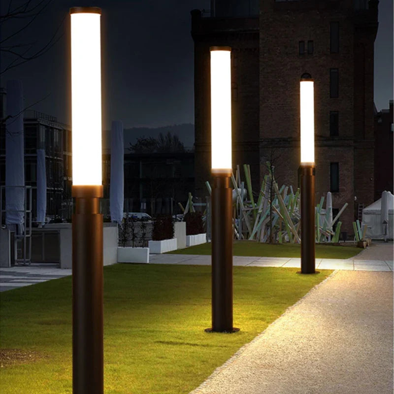 Timber Waterproof Outdoor Pole Lamp