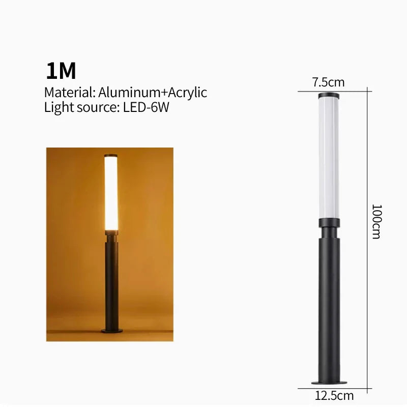 Timber Waterproof Outdoor Pole Lamp