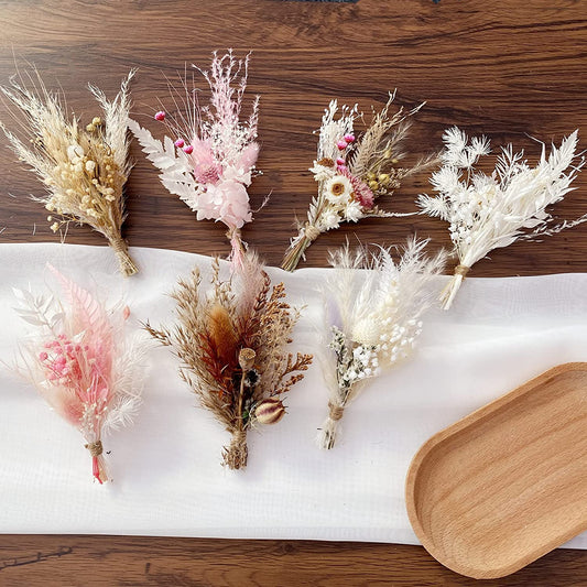 Boutique Dried Flower Bouquet Pampas Grass Arrangement