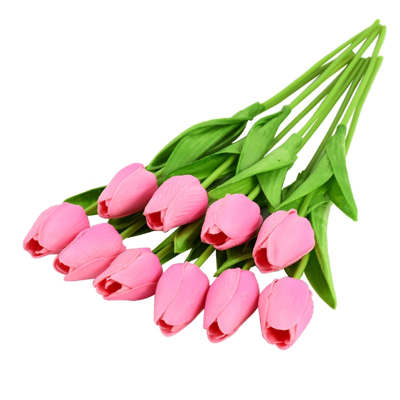 Tulip Artificial Flower Bouquet Decoration (10 Pieces)