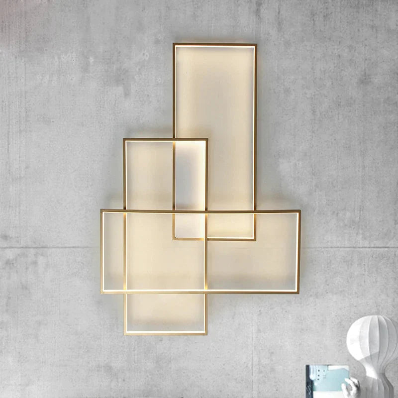 Modern Rectangle Led Wall Lamp Living Room Decor Led Wall Lights