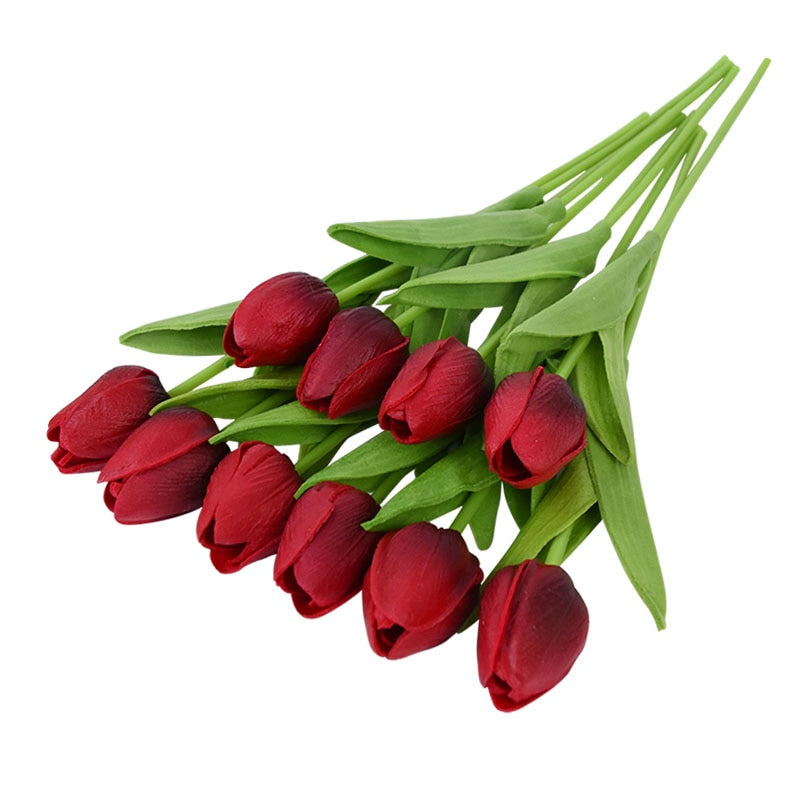 Tulip Artificial Flower Bouquet Decoration (10 Pieces)