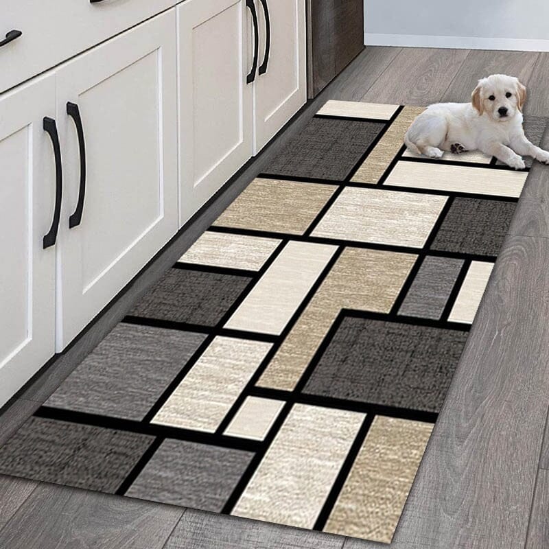 Modern Bold Print Kitchen or hallway Mat