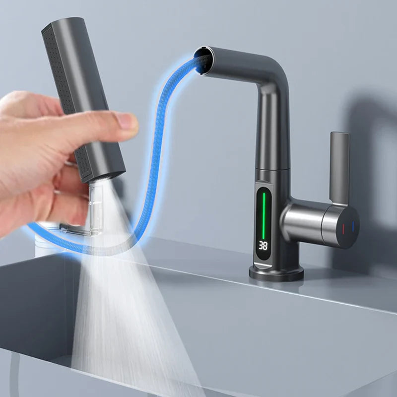 Nyra Waterfall Faucet Display