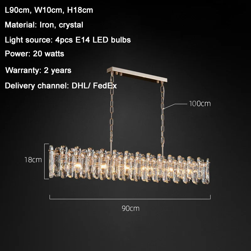 Bertie Elegant Crystal Chandelier