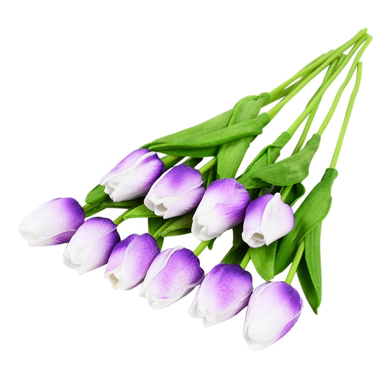 Tulip Artificial Flower Bouquet Decoration (10 Pieces)