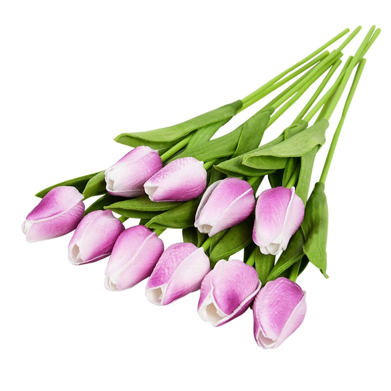 Tulip Artificial Flower Bouquet Decoration (10 Pieces)