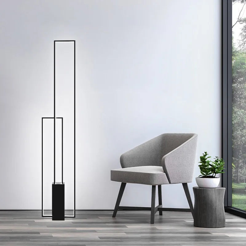 Minimalist rgb floor lamp Modern italian design Light Rectangle Lamp