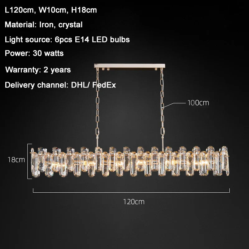 Bertie Elegant Crystal Chandelier