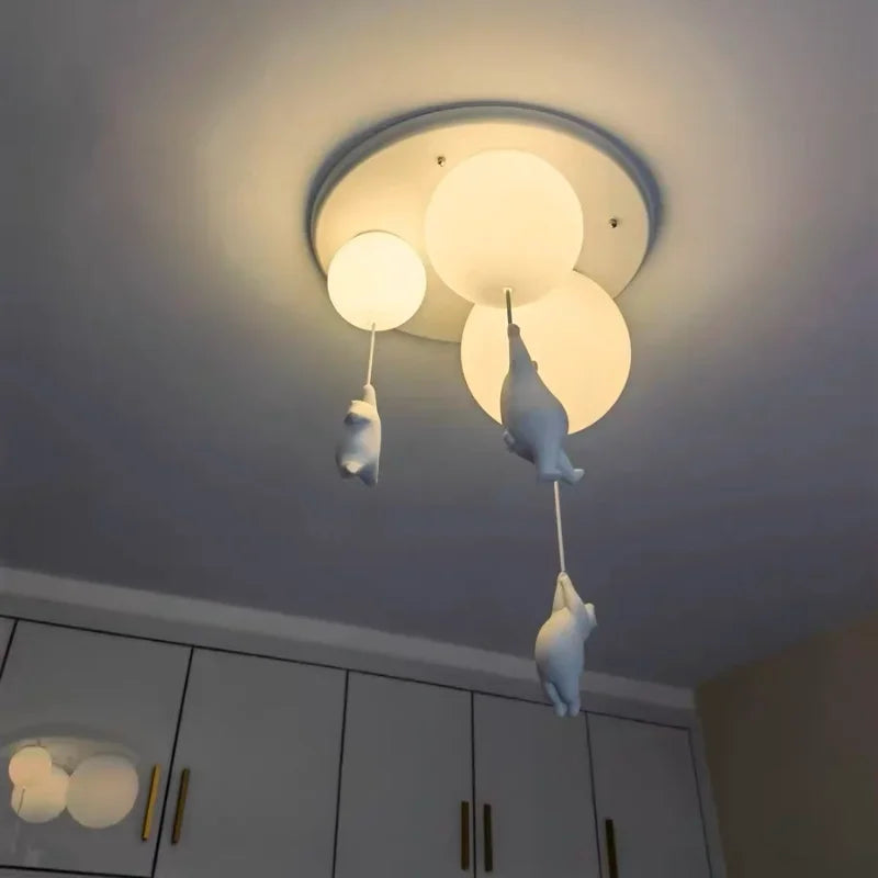 Balloon Bear Chandelier